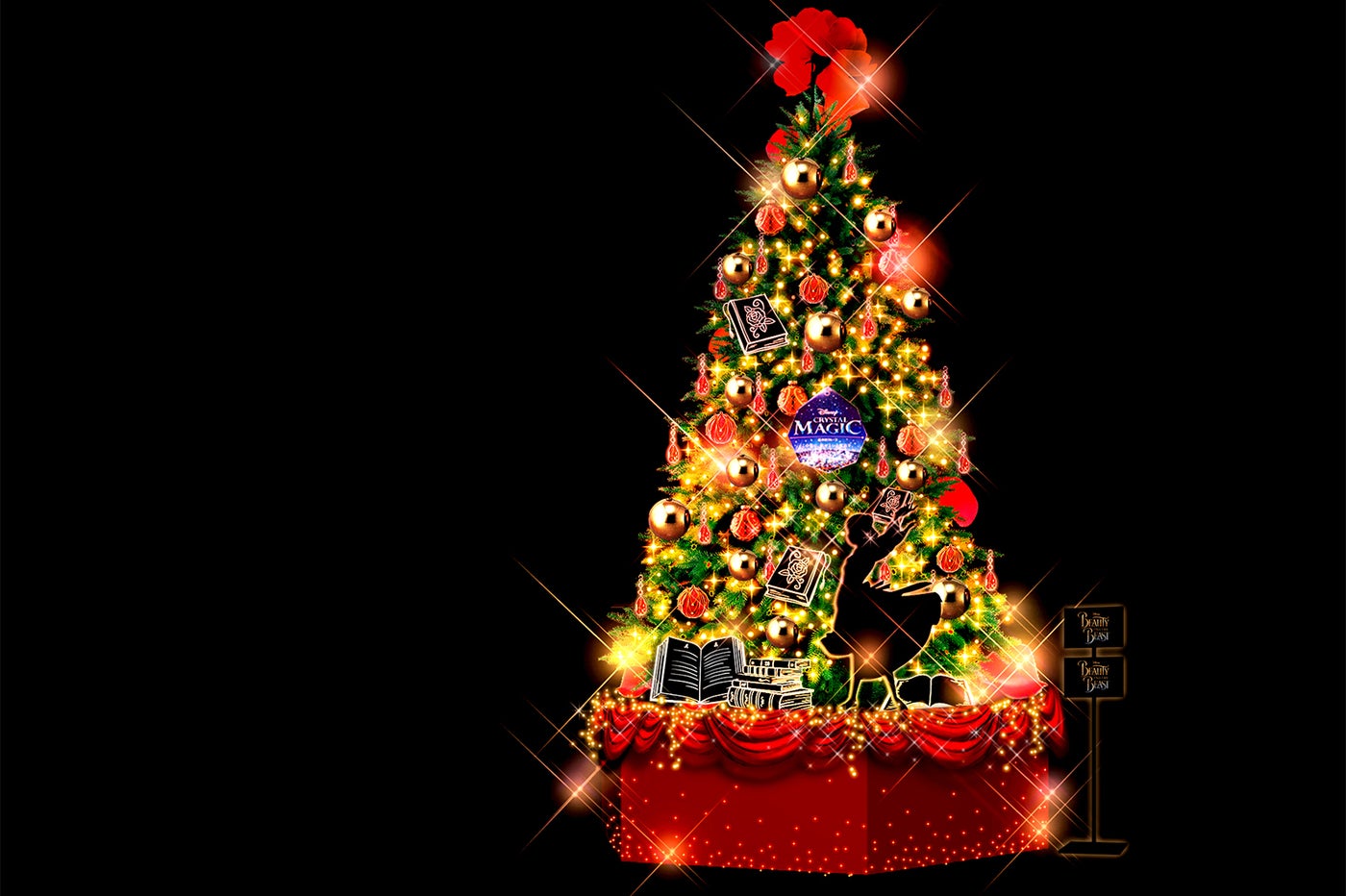 （館内側）クリスマスツリー（地下2階）※イメージ画像（C）Disney