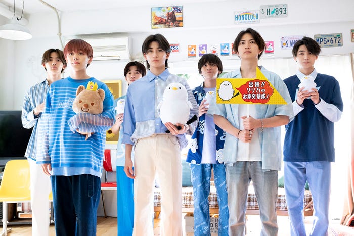 NOA、宮世琉弥、森愁斗、高橋文哉、山下幸輝、綱啓永、八村倫太郎 「君の花になる」第3話より(C)TBS