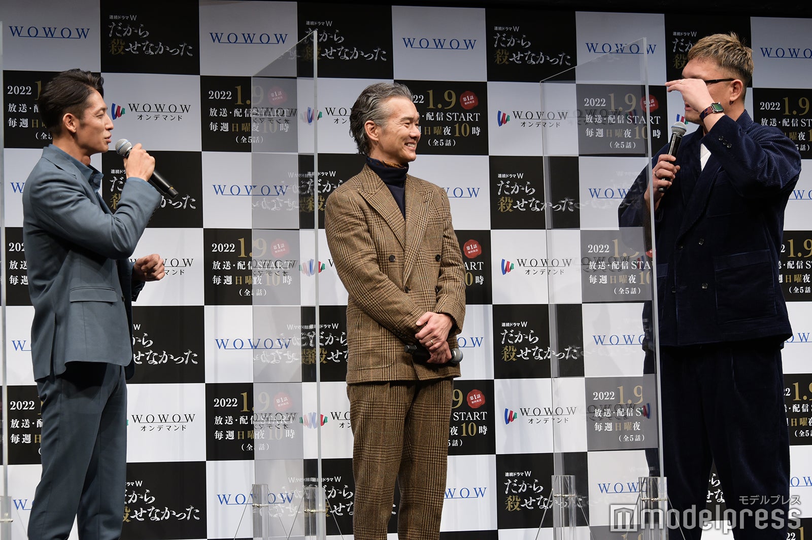 玉木宏、渡部篤郎。権野元監督（C）モデルプレス