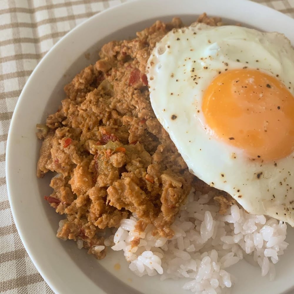 ご飯にかけるバクテー＆ガパオ