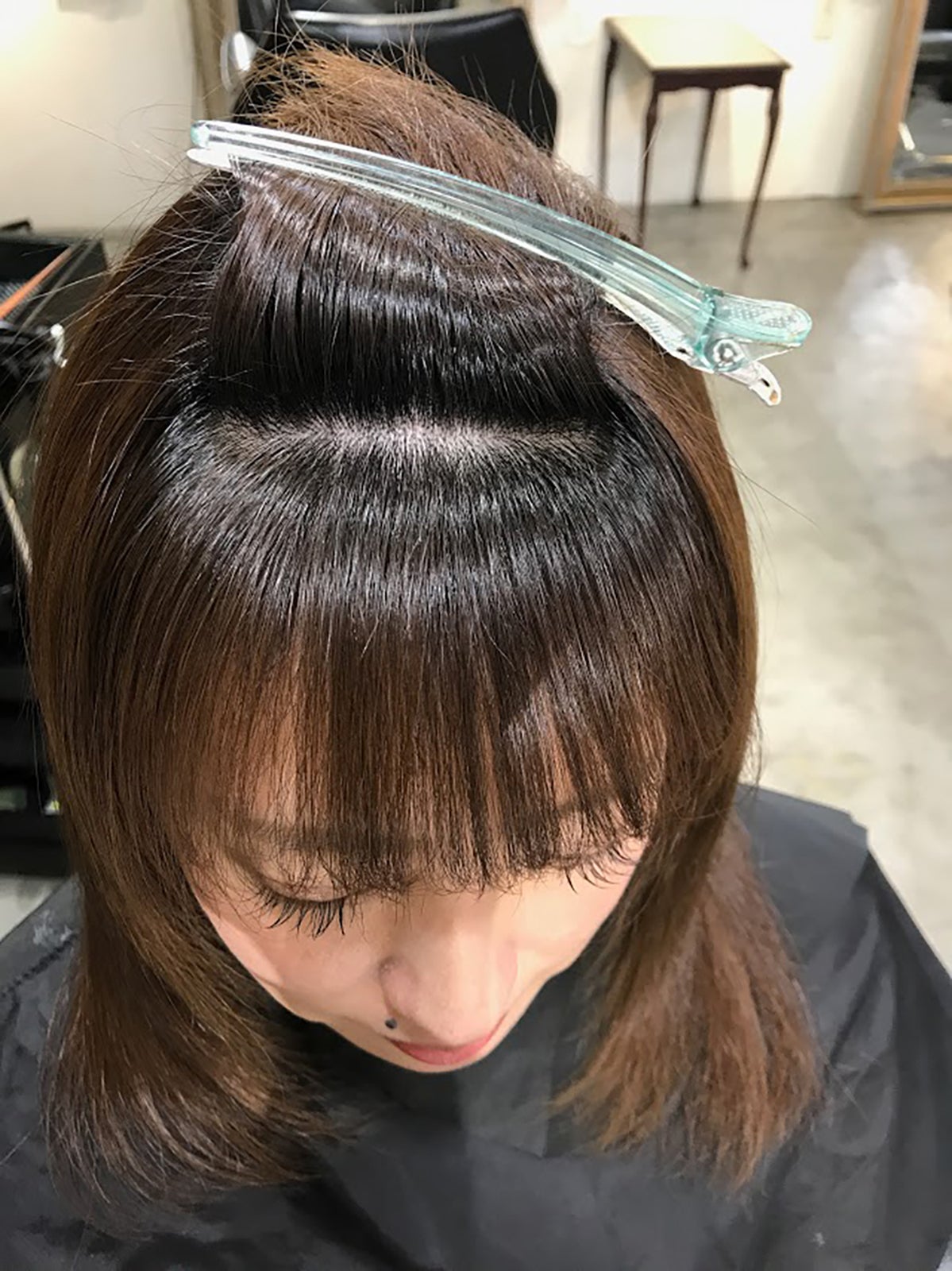 気になっていた前髪も