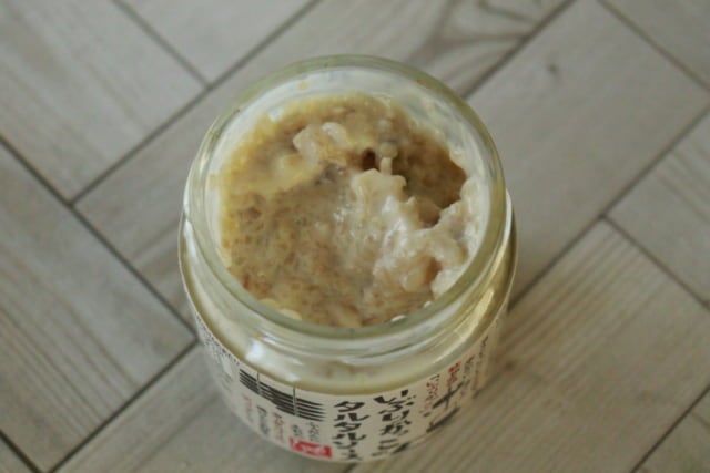 いぶりがっこのタルタルソース蓋開け