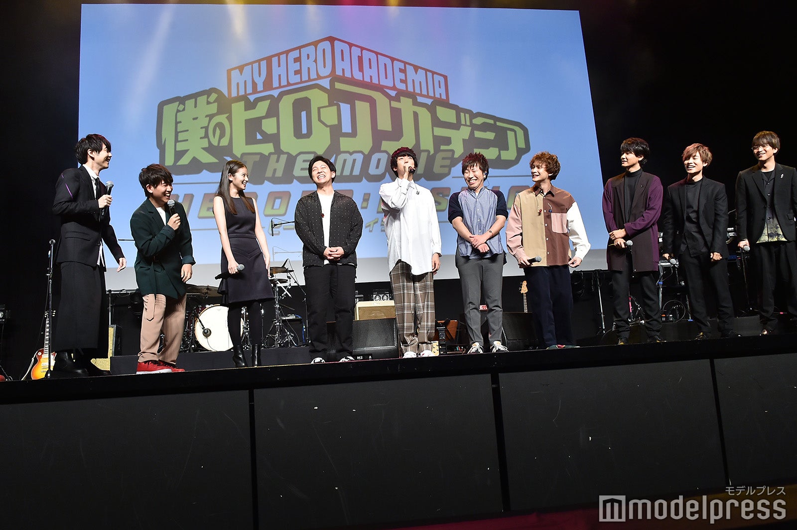 梶裕貴、山下大輝、今田美桜、小川貴之、片岡健太、荒井智之、黒田隼之介、井上芳雄、岡本信彦、石川界人（C）モデルプレス