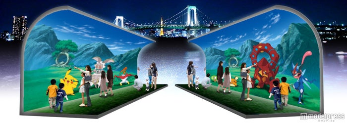 お台場に ポケモンイルミ 輝く 光と音でピカチュウたちの世界観を表現 女子旅プレス