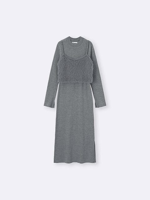 GU 2ピースビスチェセットワンピース GUの2ピースビスチェセットワンピース
