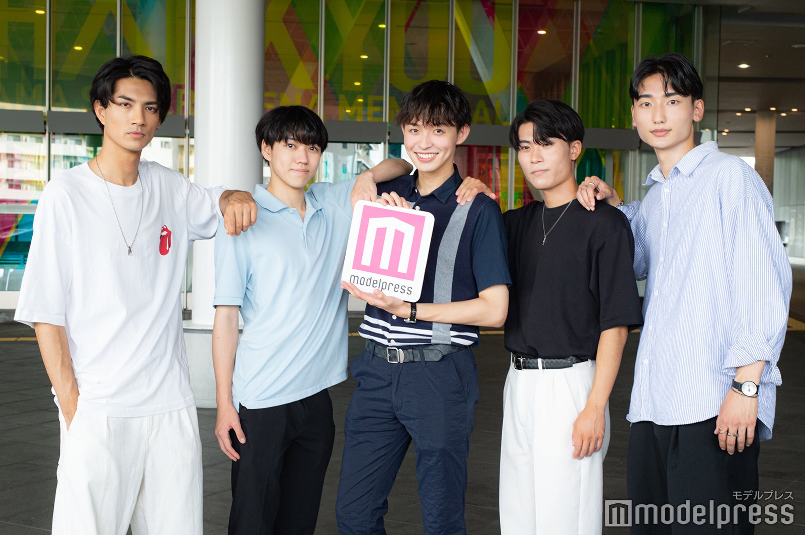 今井辰樹さん、近藤大雅さん、宮崎立龍己さん、川畑一真さん、望月拓未さん／「ミスター学習院2022」ファイナリスト（C）モデルプレス