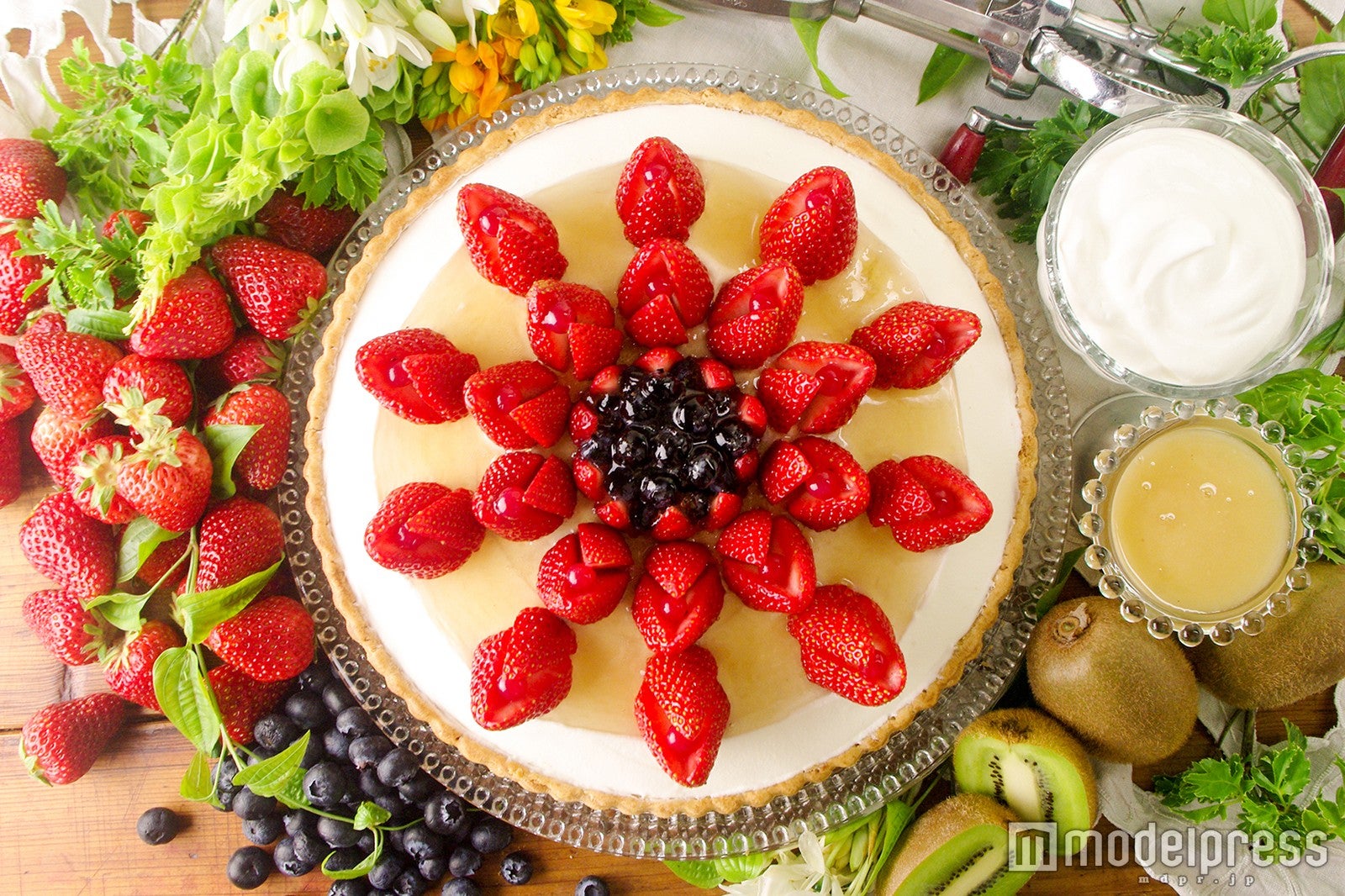 フランス産ハチミツのショートケーキタルト