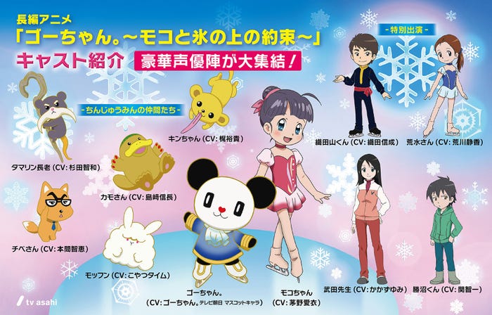 『ゴーちゃん。~モコと氷の上の約束~』キャラクター (C)2011 2015 tv asahi・SANRIO