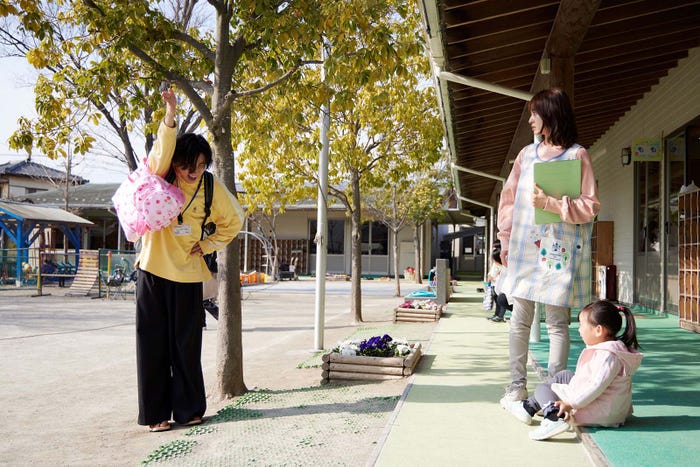 京本大我、田辺桃子、諸林めい「お迎え渋谷くん」第2話より(C)カンテレ