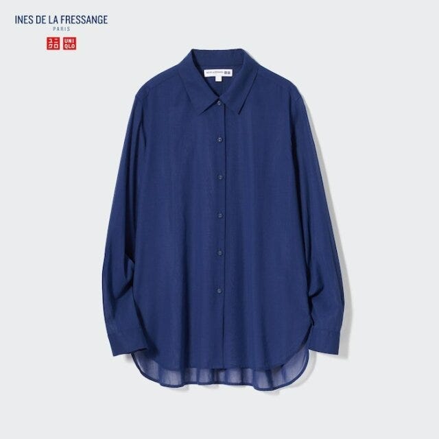 ユニクロ　シャツ　シアー