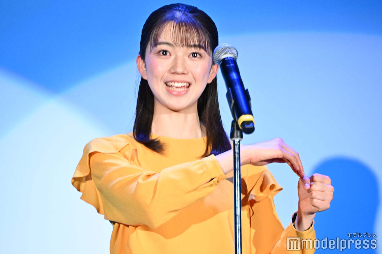齋藤陽さん／「第3回学生アナウンス大賞」スピーチの様子 （C）モデルプレス