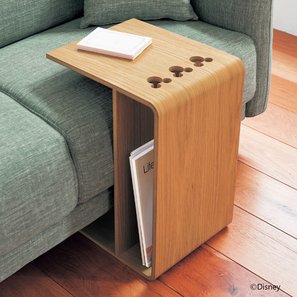 縦にも横にも使えるサイドテーブル「ミッキーモチーフ」￥21,800（税込）／ベルメゾン（C）Disney