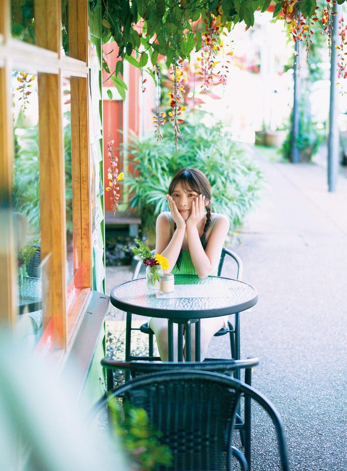 与田祐希3rd写真集「ヨーダ」紀伊國屋書店限定版裏表紙/撮影・細居幸次郎