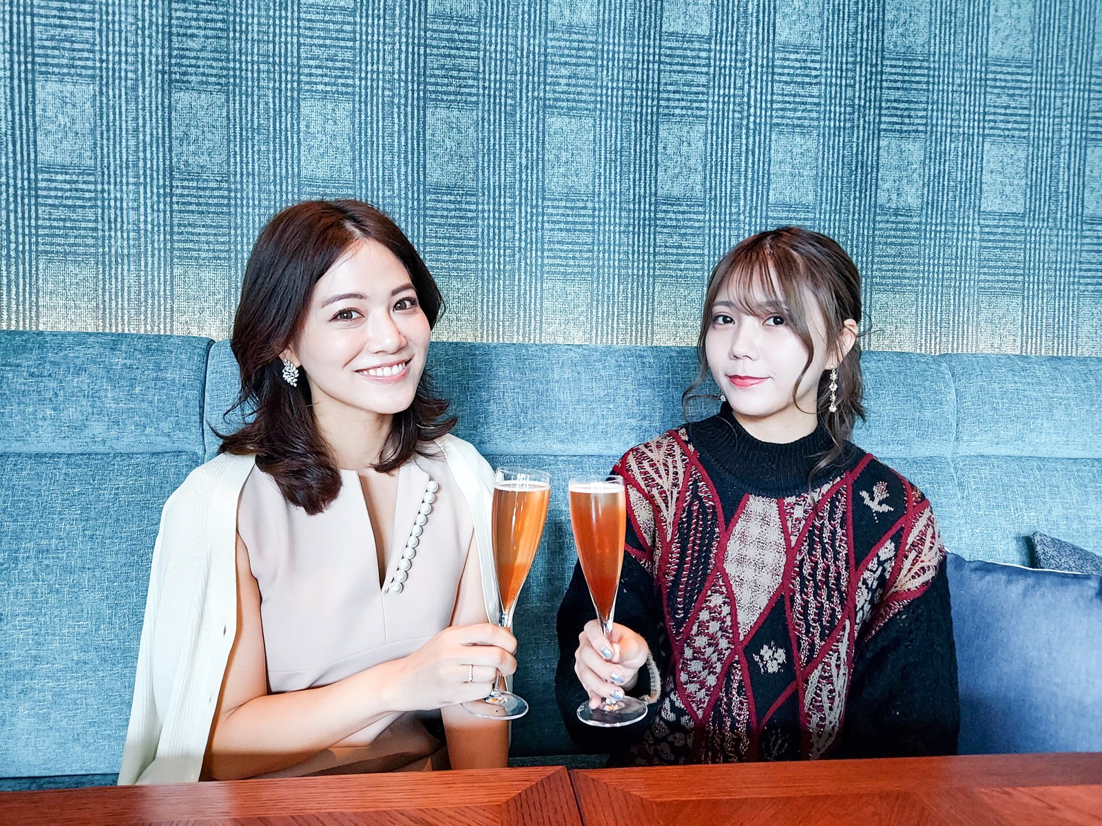 「オーガニックティースパークリング」で乾杯／「Galaxy A51 5G」メインカメラで撮影