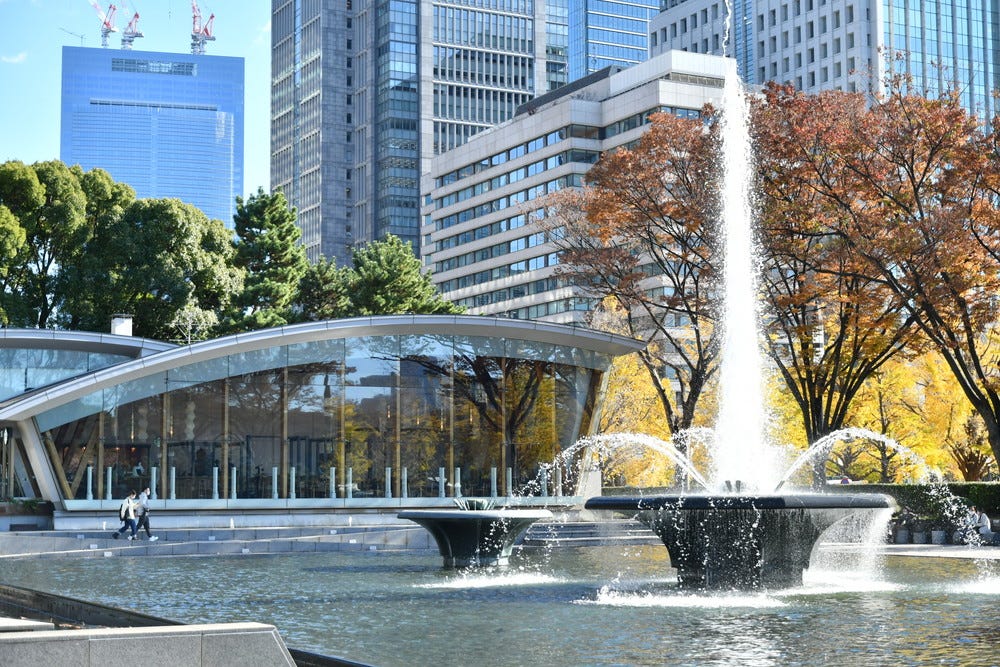 スタバ、和田倉噴水公園に新店舗 和三盆のオリジナルビバレッジも