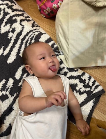 第3子妊娠中の小林礼奈、9カ月次女の"ベロ出し"マイブームを報告「ほんと人間ぽくなってきた」