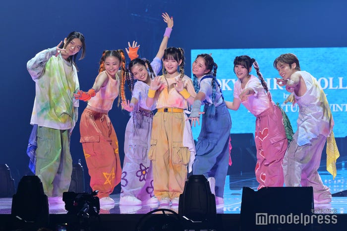 杢代和人、みとゆな、菊地姫奈、畑芽育、志田こはく、齊藤なぎさ、山下幸輝「最高の生徒 〜余命1年のラストダンス〜」ステージより(C)モデルプレス