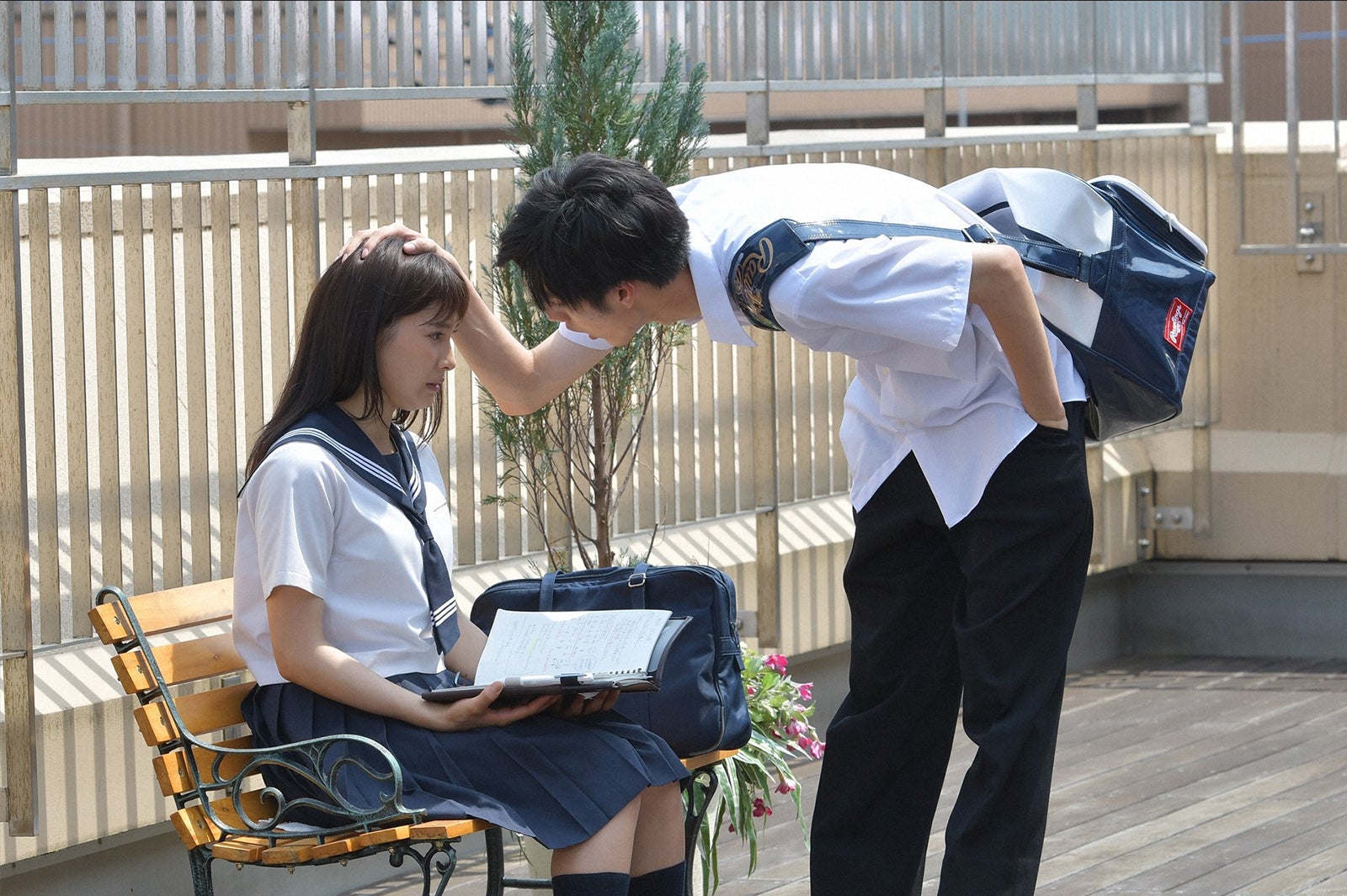 土屋太鳳、清水尋也／「チア☆ダン」第6話より（C）TBS