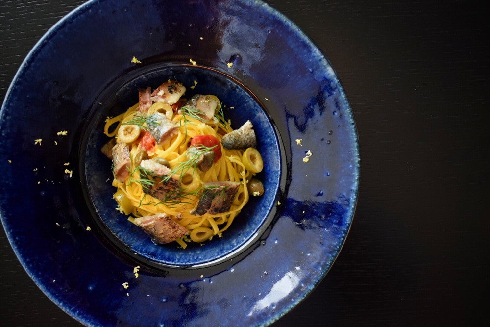 地産地消の食材を使った絶品パスタ。（提供画像）