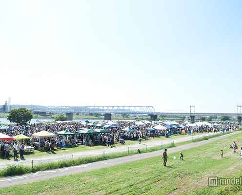 年に一度の青空マーケット開催 可愛い雑貨&手作り料理もずらり