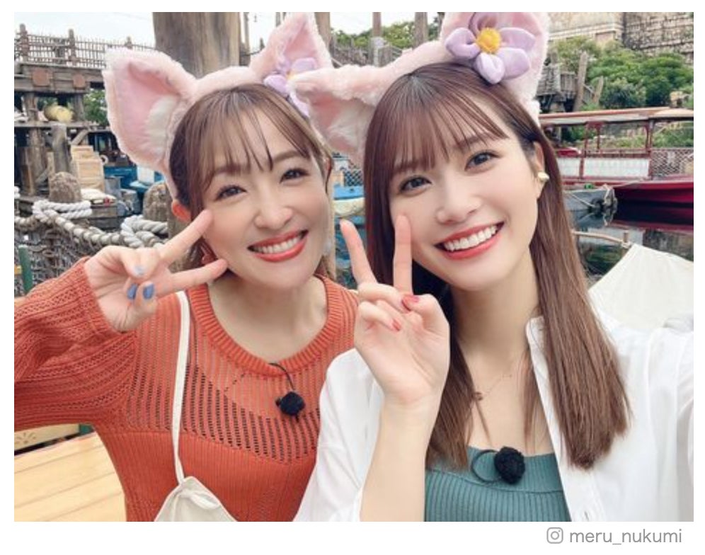 生見愛瑠＆大沢あかね、お揃いカチューシャでディズニー満喫「姉妹みたい」「可愛すぎる」と反響続々