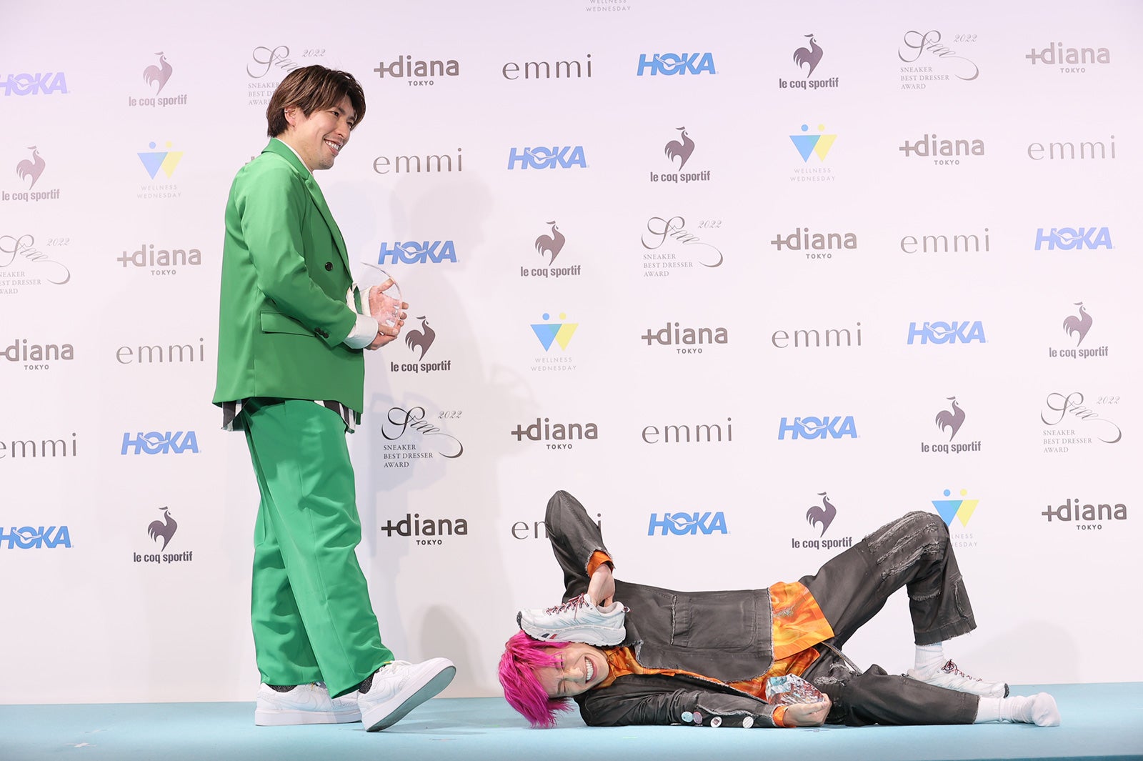 芸人部門を受賞したりんたろー。、兼近大樹（提供写真）