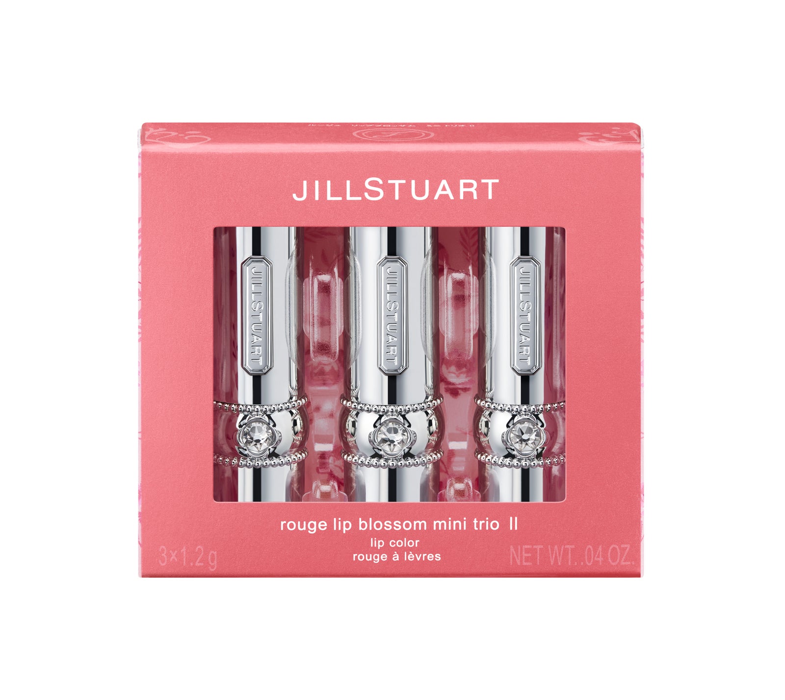 「ジルスチュアート　ルージュ　リップブロッサム　ミニ トリオ II」（C）JILL STUART Beauty
