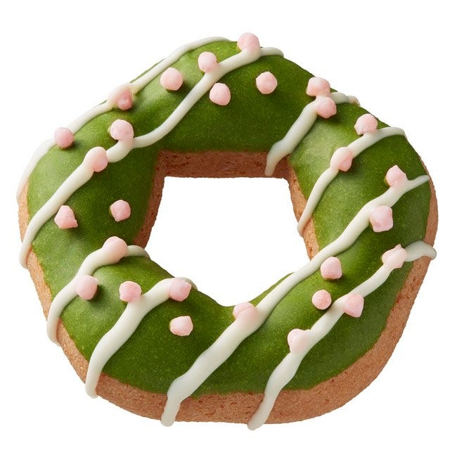 桜もちっとドーナツ 宇治抹茶チョコ/画像提供:ダスキン