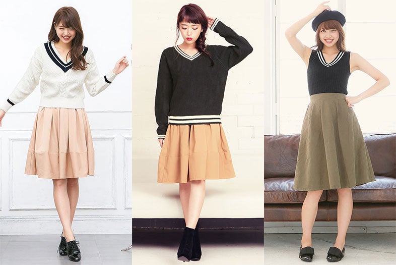 美デコルテ演出ですっきり！「チルデンニット」の今っぽい着まわし方