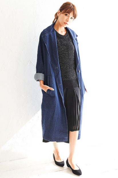 デニムロングジャケット「Re:EDIT by GALSTAR」5,698円（税込）／画像提供：Re:EDIT by GALSTAR