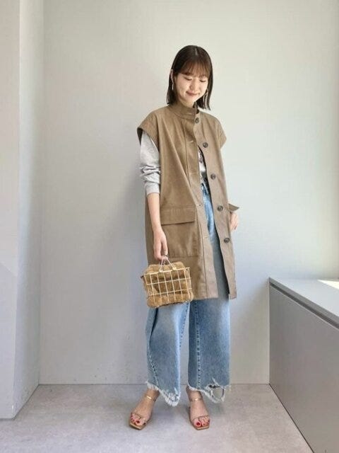 デニム　コーデ　きれいめカジュアル