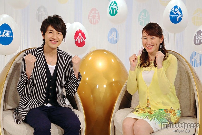 （左から）北川悠仁、杉山愛／（C）NHK