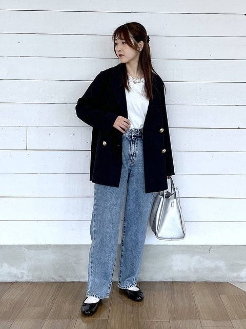ワイドデニムコーデ4