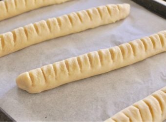 「パン・ヴィエノワ」のレシピ、手順⑤二次発酵しているところ