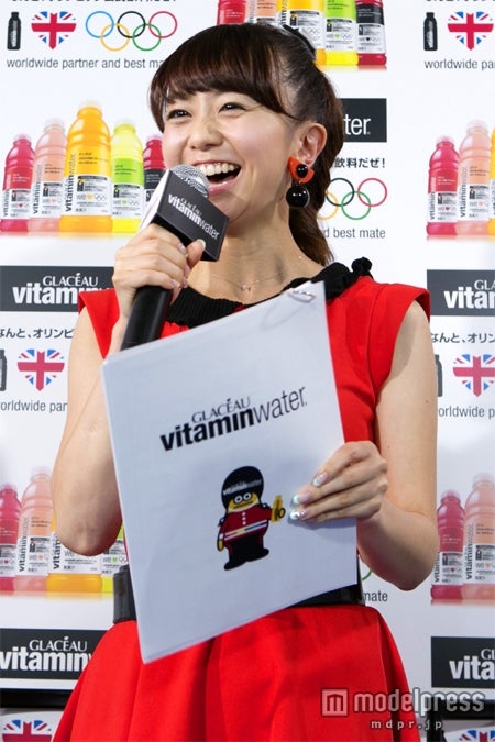 「ロンドンオリンピック応援グラソー ラウンジ」オープニングイベントに出席した福田萌