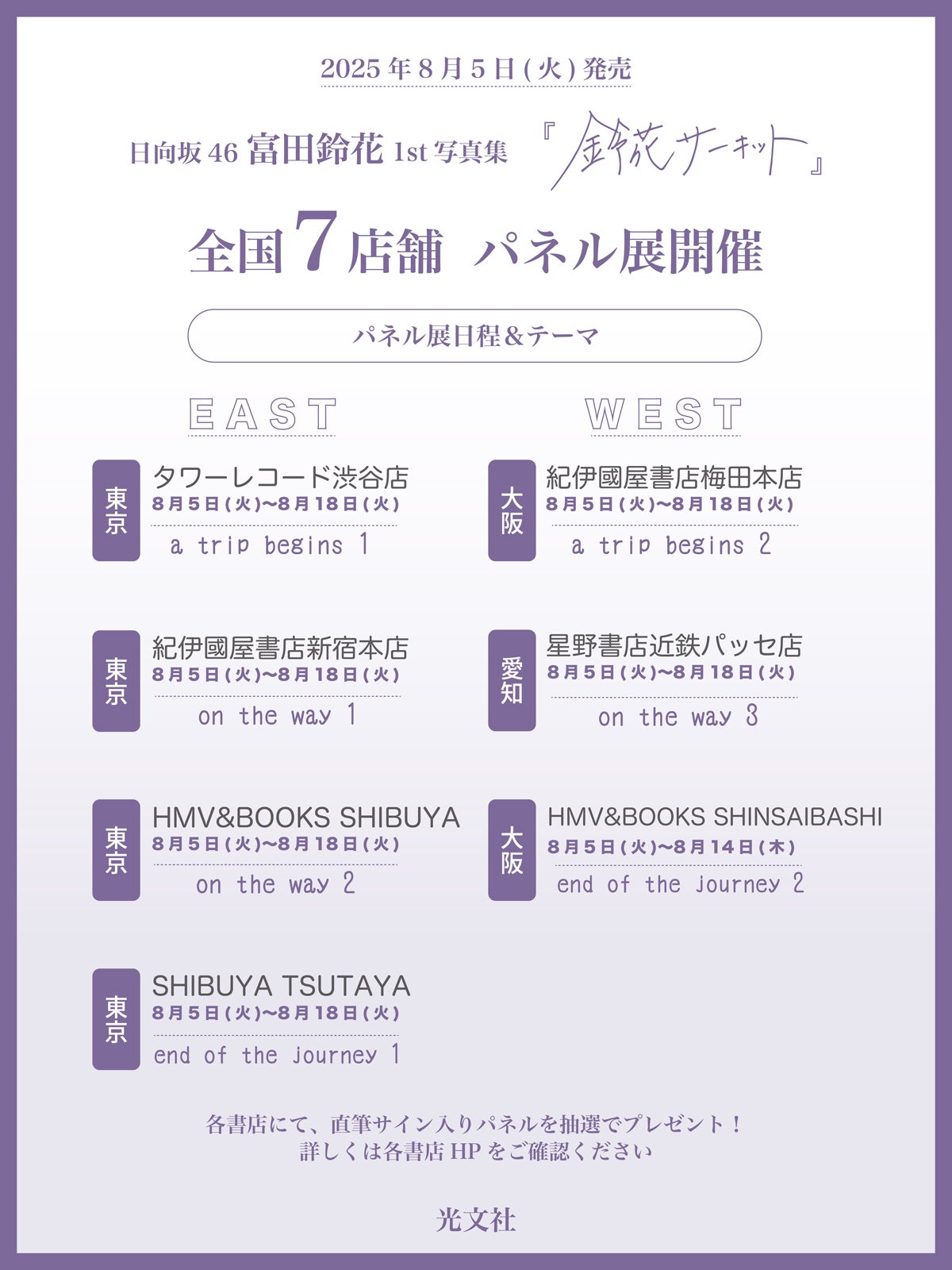 HMV渋谷 パネル抽選券 10枚 日向坂46 富田鈴花 写真集 鈴花サーキット HMV渋谷 パネル抽選券 10枚 日向坂46 富田鈴花 写真集 鈴花