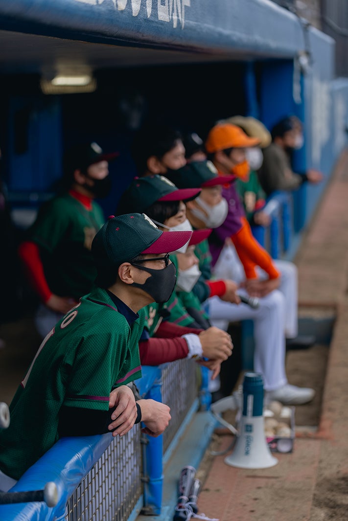 「中目黒リュージーズvsグレープカンパニー草野球対決」の様子（C）CL