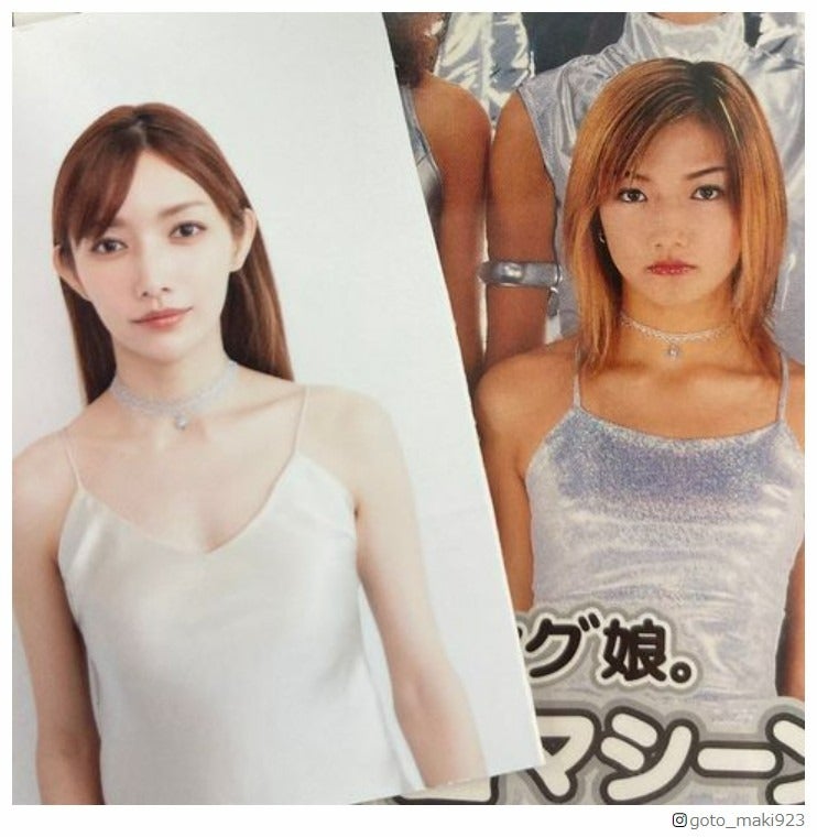 後藤真希、モー娘。デビュー当初との“比較ショット”が話題「どっちも素敵」「13歳大人っぽすぎ」の声
