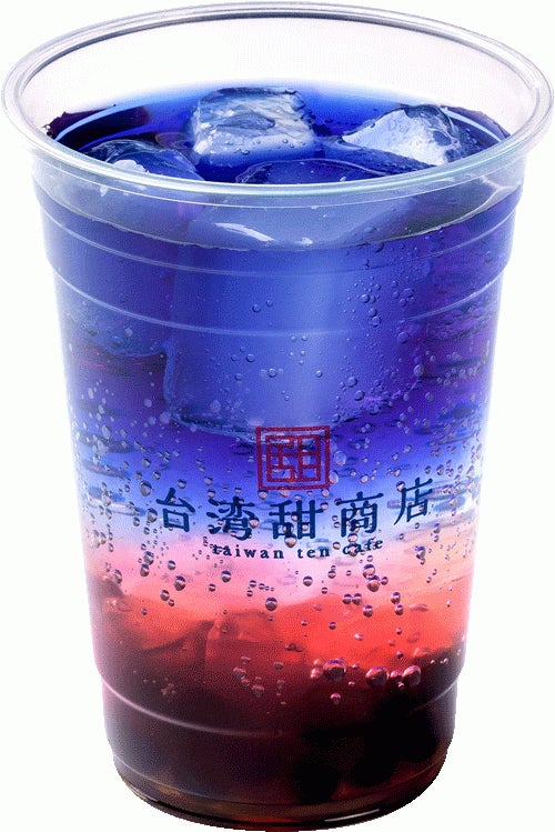 収録楽曲「Searching For The Ghost」をイメージした蝶豆花茶（バタフライピー）／画像提供：グレイス