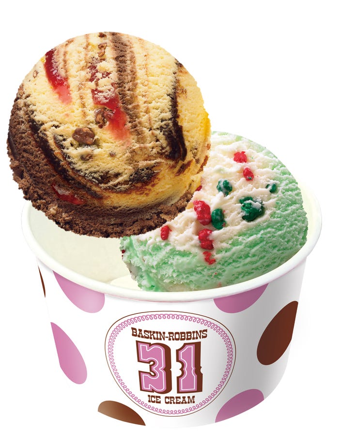 お気に入りとダブルにすれば美味しさ2倍/画像提供:B-R サーティワン アイスクリーム