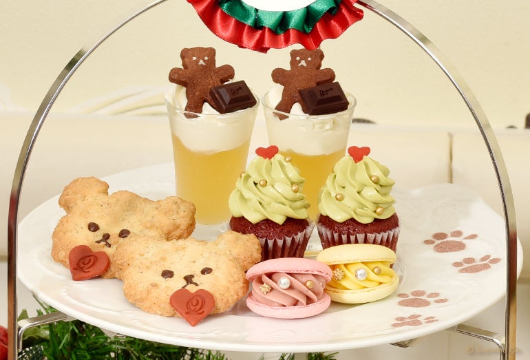 メリー“クマ”スマス アフタヌーンティーセット／画像提供：Q-pot．