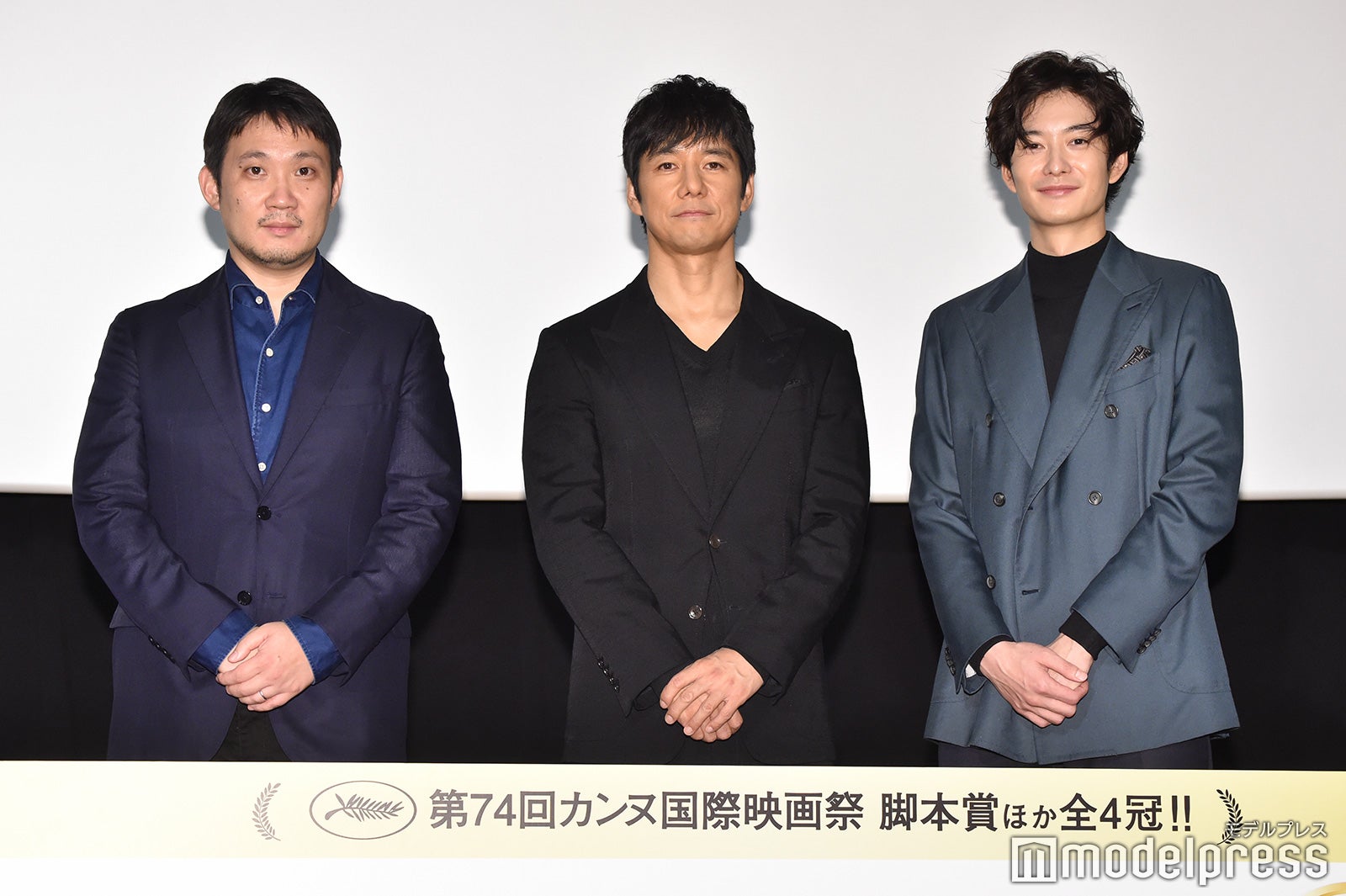 濱口竜介監督、西島秀俊、岡田将生（C）モデルプレス