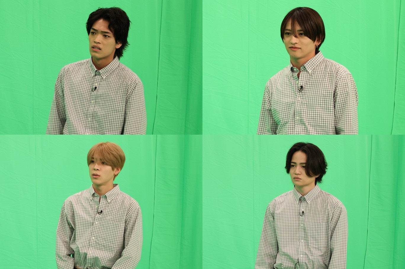 （左上から）原嘉孝、猪俣周杜（左下から）松島聡、菊池風（C）フジテレビ