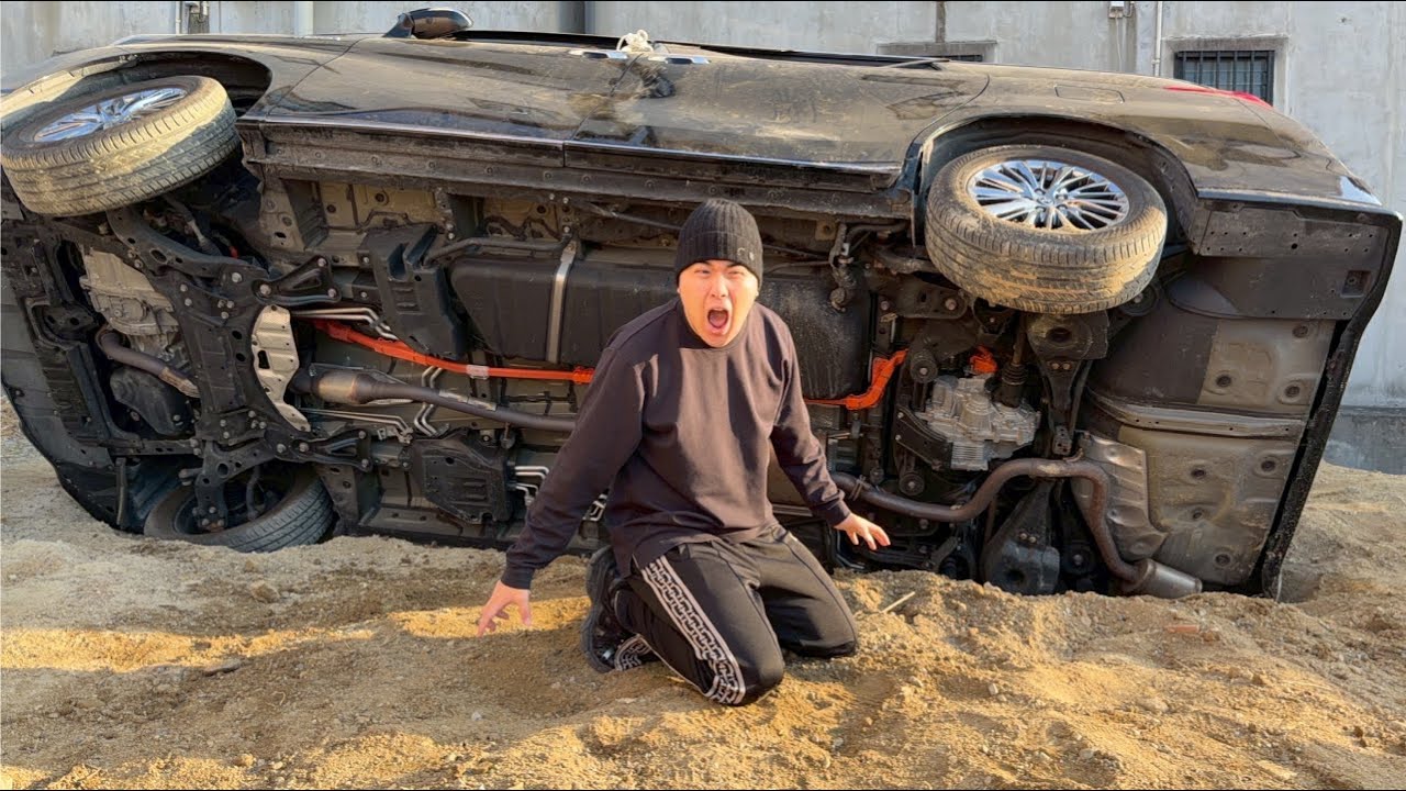 どうしてそうなった！？がーどまんのアルファードが撮影中に横転