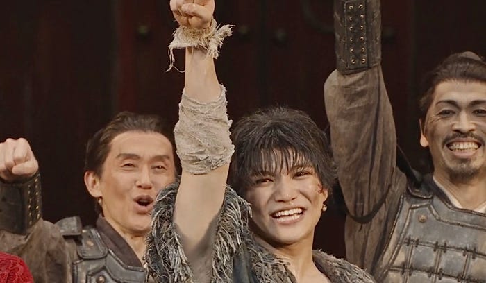 三浦宏規/舞台「キングダム」大千穐楽より(C)原泰久/集英社