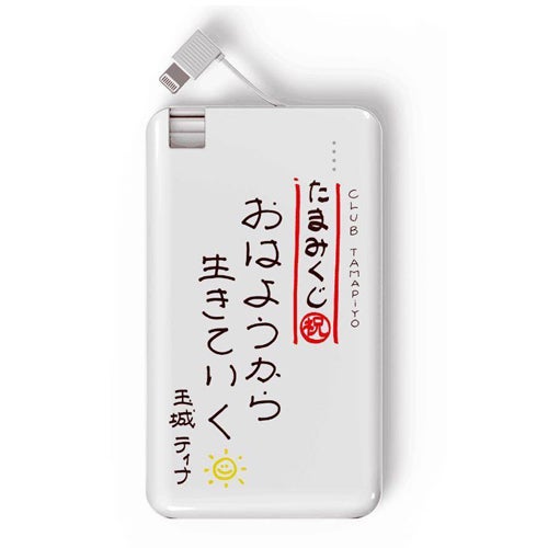 「玉城デザイングッズ」モバイルバッテリー_たまみくじ／提供画像