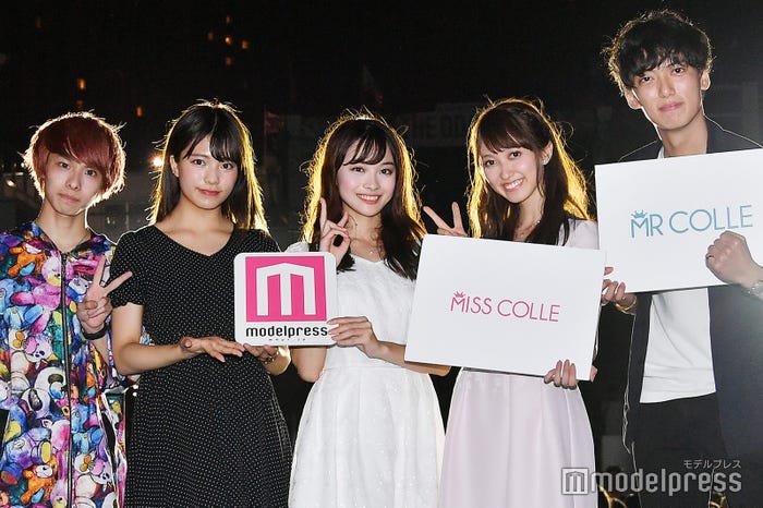 (左から)神狩シエルさん、藤田みりあさん、中塚美緒さん、佐々木舞音さん、中谷亮太さん (C)モデルプレス