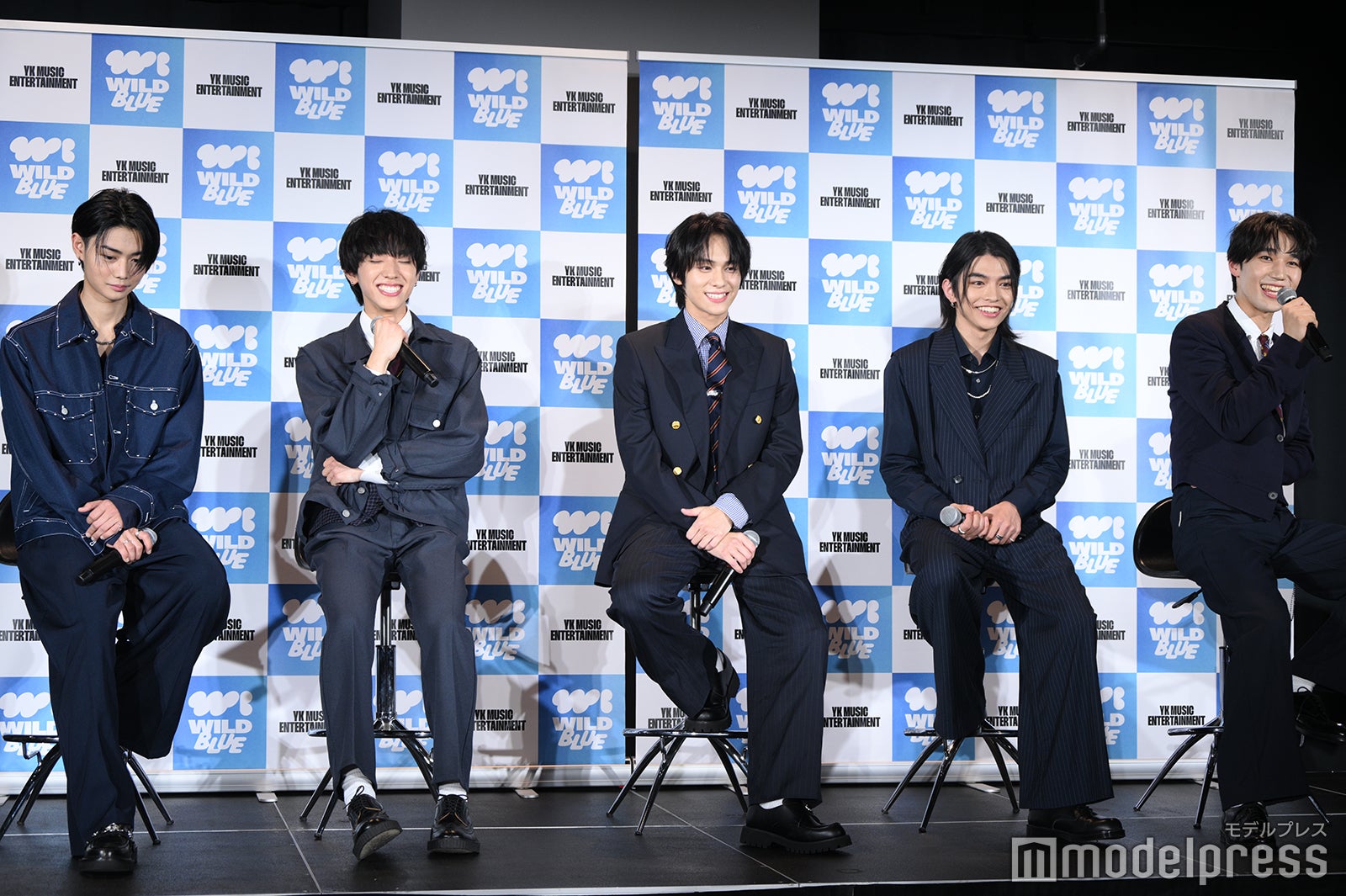 WILD BLUE（左から）鈴陽向、池田優斗、山下幸輝、宮武颯、鈴川直弥（C）モデルプレス
