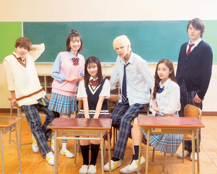 坂東龍汰、岡本夏美、吉川愛、ラウール、堀田真由、濱田龍臣(C)2021「ハニーレモンソーダ」製作委員会(C)村田真優/集英社