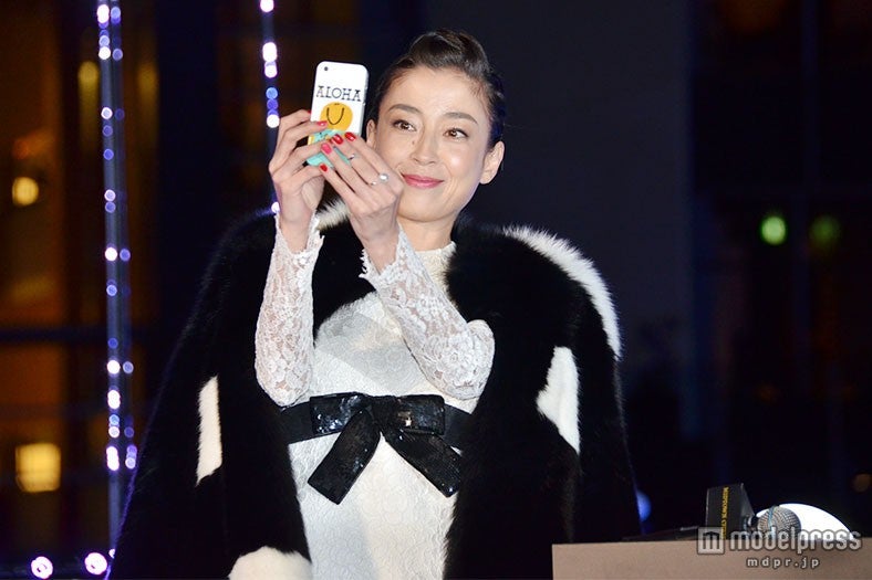 思わず自撮りも